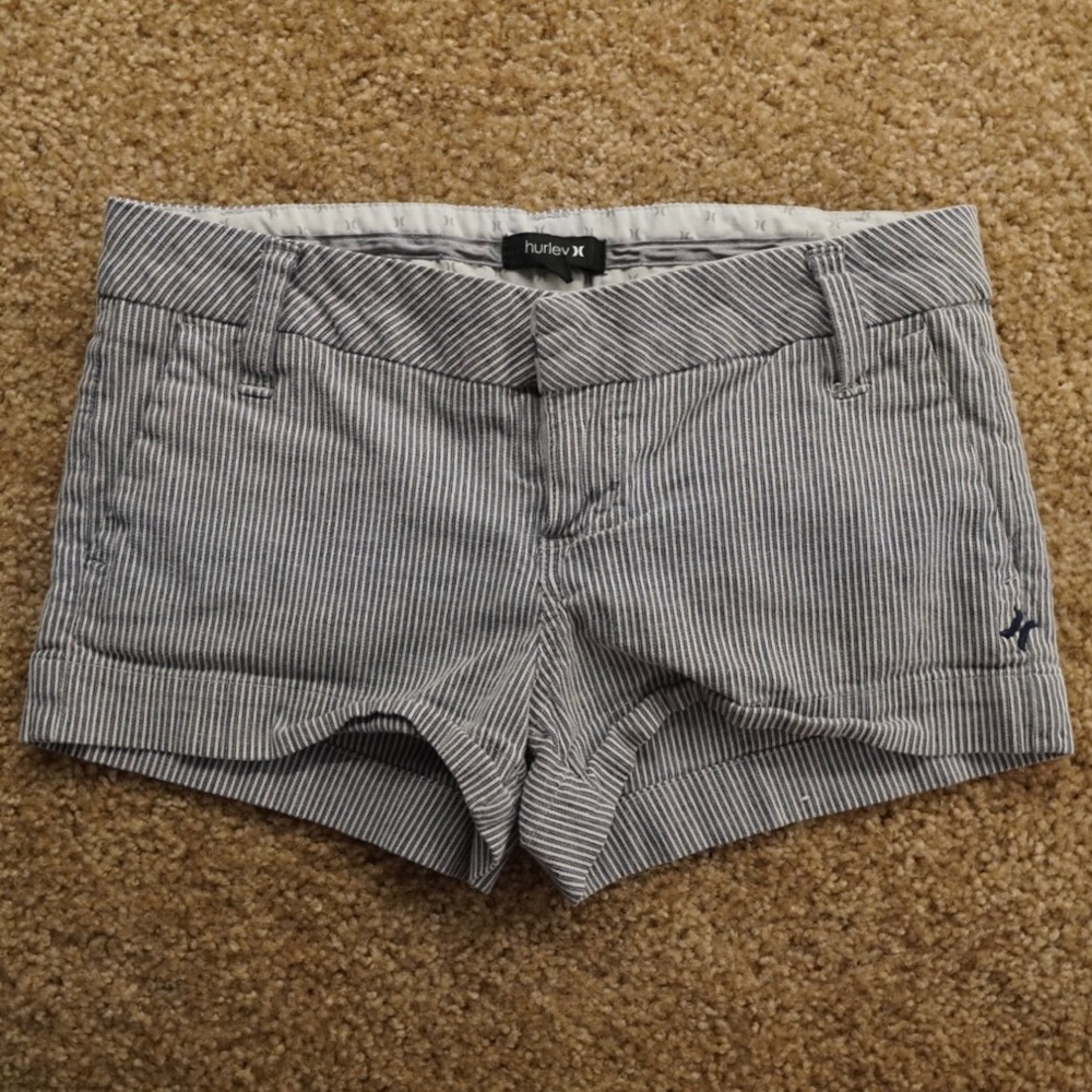 Hurley Pinstripe Booty Shorts